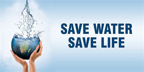 Fingerz Save Water Save Life Graphics Sticker Wall Decor Poster