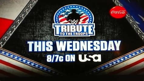 Wwe Tribute To The Troops This Wednesday 87c On Usa Youtube