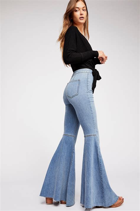 just float on flare jeans free people in 2020 flare jeans outfit fashion flare leg jeans