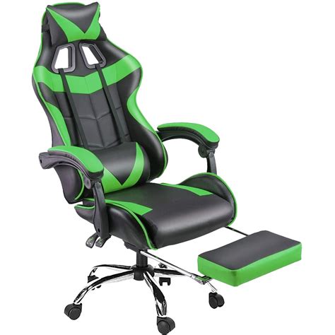 Black Pc Gaming Chair For Adults Large Size High Back Computer Desk