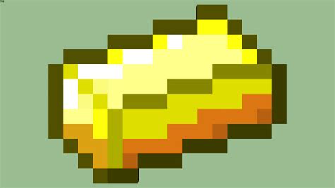 Gold Ingot Minecraft Minecraft Gold Ingot Pixel Art Image Search My
