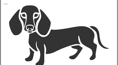 Printable Dachshund Pumpkin Carving Pattern Use A Pin To Make Closely