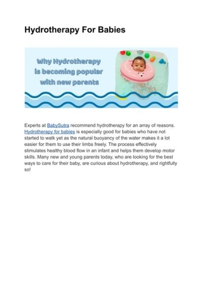 Hydrotherapy For Babies