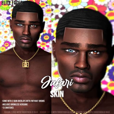 Elite Faces — Jafari Skin Download The Sims 4 Skin Sims 4 Cc Skin