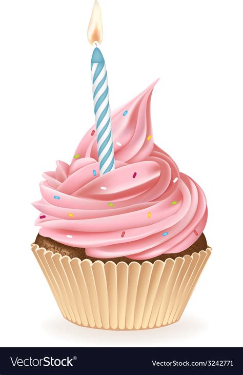 Download birthday cupcake images and photos. Birthday Cupcake Royalty Free Vector Image - VectorStock
