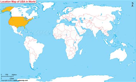 Where Is Usa In World Map Where Is United States Us Located
