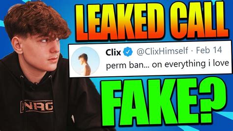 Clix Banned From Twitch Leaked Clix Call Banned For 30 Days Full