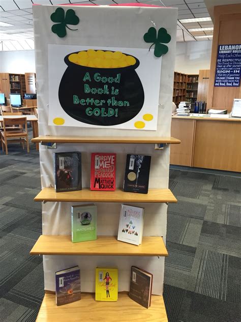St Patrick S Day Library Display Library Book Displays School Library Displays Library Decor