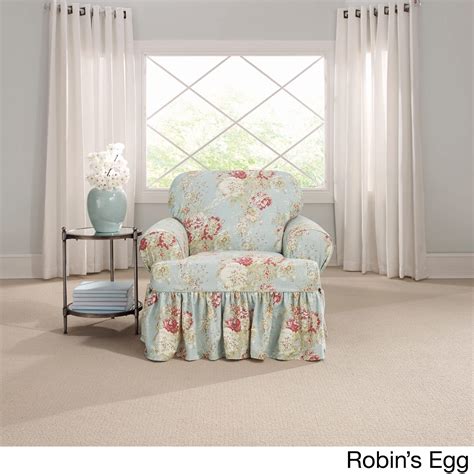 By rachel ashwell shabby chic couture. Sure-Fit Ballad Bouquet Armchair T-Cushion Skirted ...