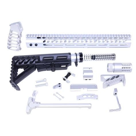 Guntec Usa Ar 15 Ultimate Rifle Kit Anodized Clear Tactical Transition