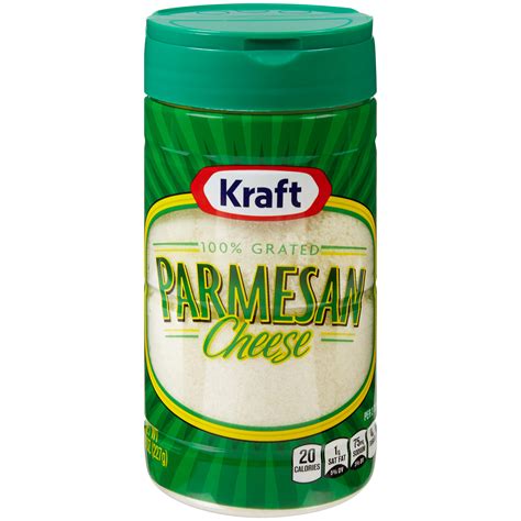 Kraft 100 Grated Parmesan Cheese 8 Oz Shaker La Comprita