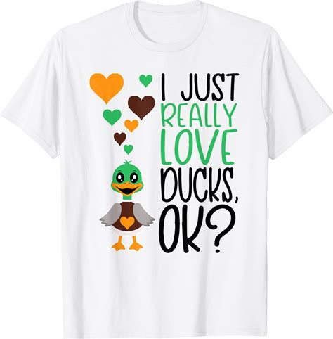 I Love Ducks Ok Cute Duck T Shirt Uk Toys And Games