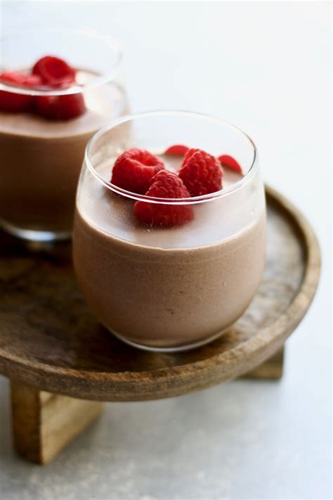 Made with chocolate flavor in a 4 oz single serve cup. easy chocolate yogurt mousse | cait's plate