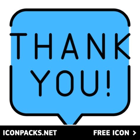Free Blue Thank You Message Comment Svg Png Icon Symbol Download Image