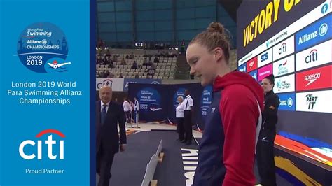 Medal Ceremony Womens 100m Freestyle S9 Final London 2019 Youtube