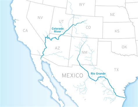 Latin America Physical Map Rio Grande River