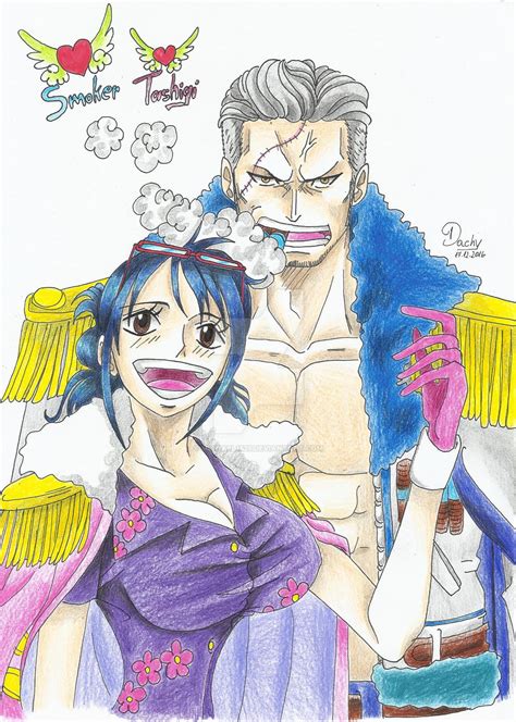 One Piece Smoker And Tashigi By Michael1525 On Deviantart