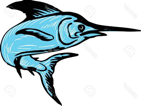Download Blue Marlin Vector at GetDrawings | Free download