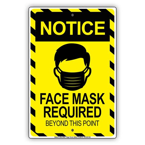 Notice Mask Required Beyond This Point Door Or Window Social Distancing ...
