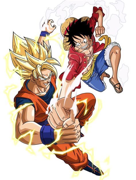 Goku Vs Luffy By Saodvd On Deviantart Goku Vs Luffy Goku