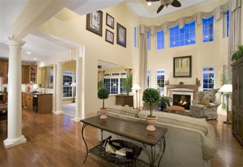 Furnishing a living with high ceilings: high ceiling living room | Living Room | living room ...