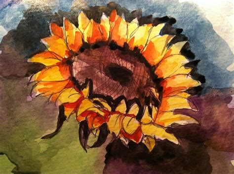 Sunflower8 Painting By Hae Kim Fine Art America
