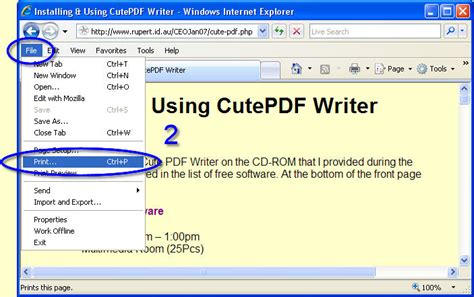 Installing And Using Cutepdf Writer