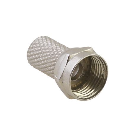 F Type Threaded Connector For Rg6 Coaxial Cable