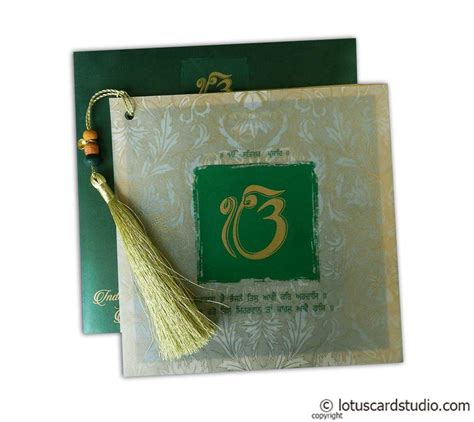 Check spelling or type a new query. Glamorous Green Marriage Card with Beads Dori
