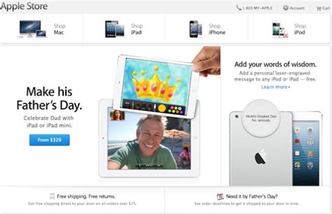 Apple Refreshes Online Store Layout Promotes Fathers Day Iphone In