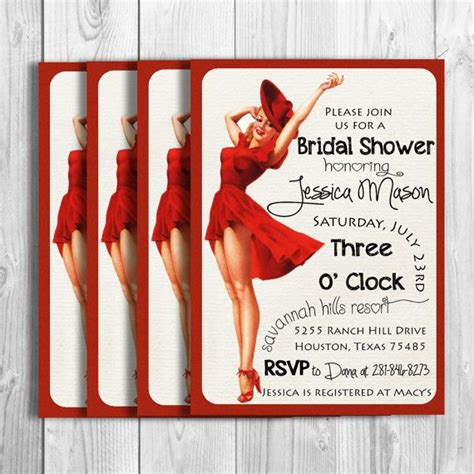 Vintage Pin Up Glamour Girl Bridal Shower By Kennedylanedesigns 1450