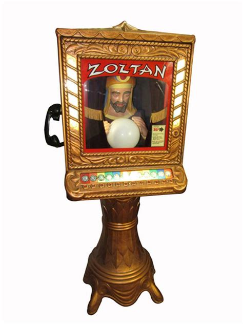 Rare 1960s Zoltan Coin Operated Arcade Fortune Teller Machine