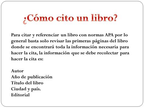 Cómo Citar Un Libro En Apa Correctamente Con Ejemplos