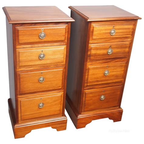 Pair Of Edwardian Mahogany Chest Of Drawers Antiques Atlas