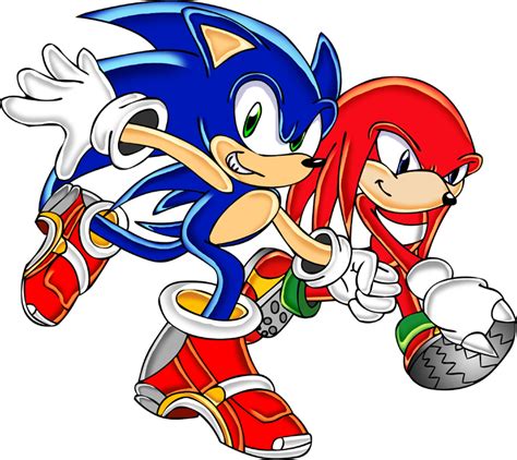 Sonic And Knuckles By Footman On Deviantart