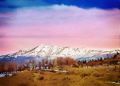 Chama Peak Late Winter Mixed Media By Anastasia Savage Ealy Fine Art