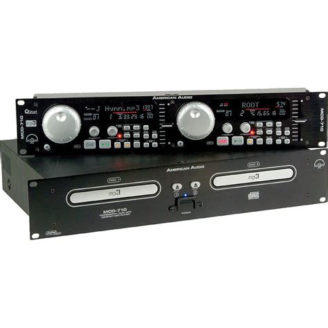 American Audio Mcd 710 Pro Dual Mp3 Cd Player Mcd 710 Bandh