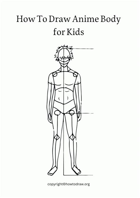 How To Draw Anime Body Step By Step For Kids And Beginners