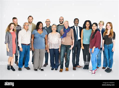 Diverse Group People Standing Concept Stock Photo Alamy