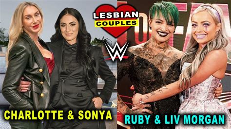5 Lesbian Wwe Couples Charlotte Flair And Sonya Deville Liv Morgan And Ruby Riott Youtube