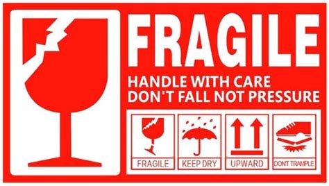 Our team checks every order before production to ensure quality prints. VishYogi Printers Fragile/Keep Dry/This Side Up/Upwards/Pressure Label 3"X5" (100): Amazon.in ...