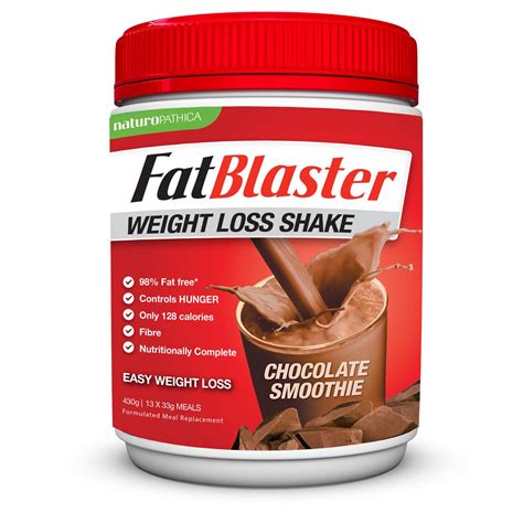 fat blaster weight loss shake chocolate 430g woolworths