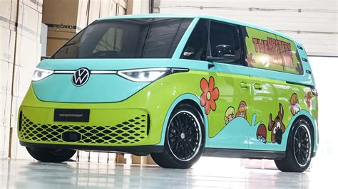 This Vw Id Buzz Is A Modern Mystery Machine With Custom Wrap And