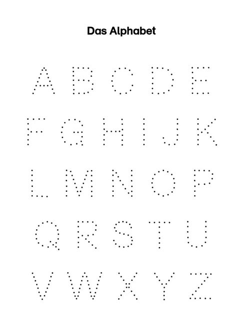 An Alphabet Worksheet With Dots And Lines To Make It Easier For