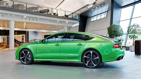 Unique Apple Green Metallic Audi Rs7 Sportback In Germany Gtspirit