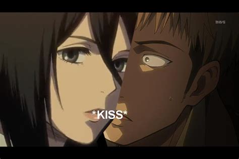 Original Attack On Titan Mikasa And Eren Kiss Motivational Quotes