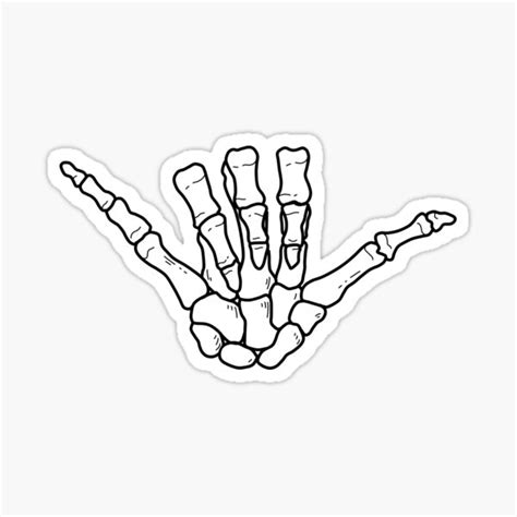 Hang Loose Sticker By Kayla P Art Redbubble