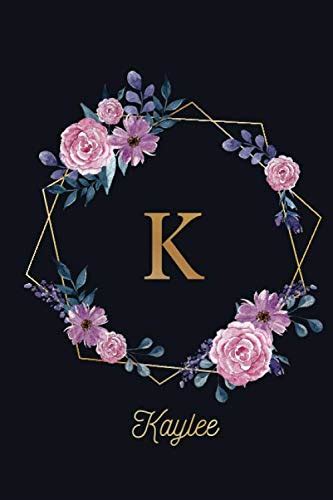 Kaylee Monogram Initial Personalized Notebook Journal T For Girls
