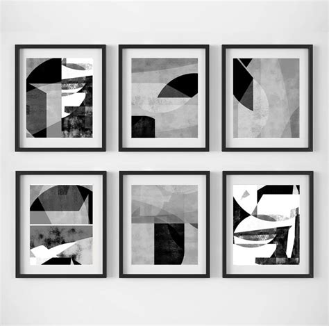 Set Of 6 Prints Abstract Painting Digital Download 6 Posters Inspire
