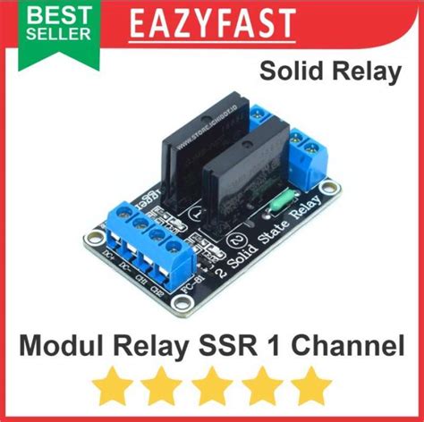 Jual Ssr Relay Module 2 Channel 2ch 2 Ch 5v Dc Solid State By Omron